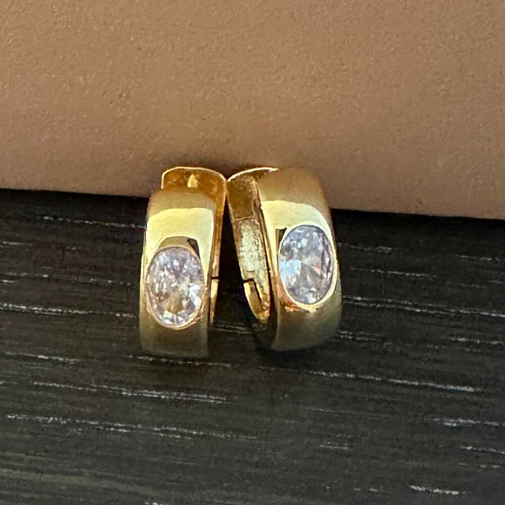 Anthropologie Crystal Huggies